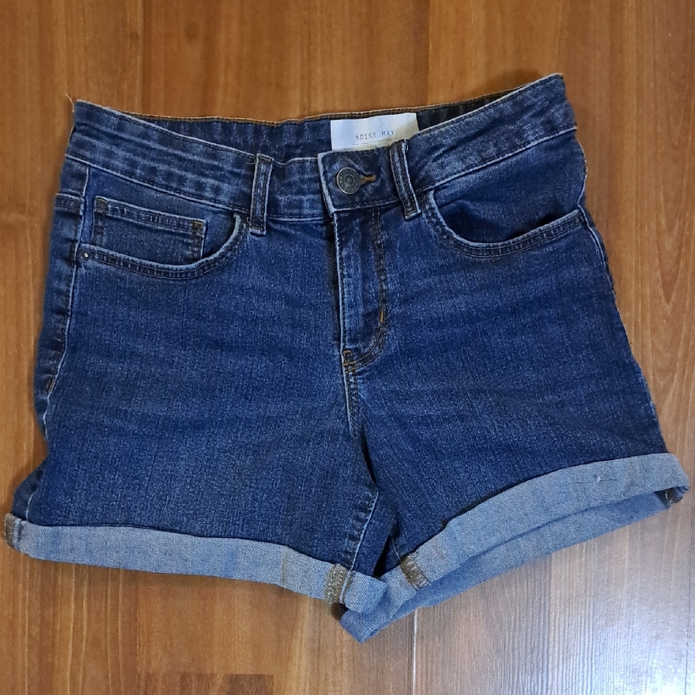 Noisy may Dark Blue Jean Shorts
